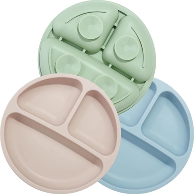 Bom preço. A sução inofensiva do grupo da louça do silicone de Multiscene chapeia o produto comestível on-line