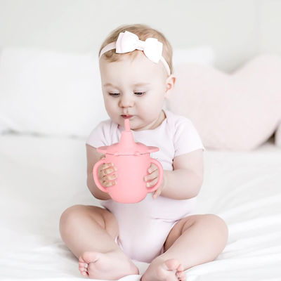 Bom preço. O silicone que treina copos de Sippy com punhos de Straw Lid And Non Slip derrama o instrutor Cup Transition Cup da prova on-line