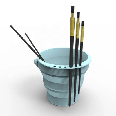 Bom preço. Cubeta Leakproof do pincel do silicone, silicone inofensivo Pen Wash Folding Bucket on-line