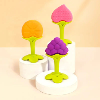 Bom preço. Silicone inodoro reusável Teether do bebê, brinquedo sensorial de múltiplos propósitos sair os dentes on-line