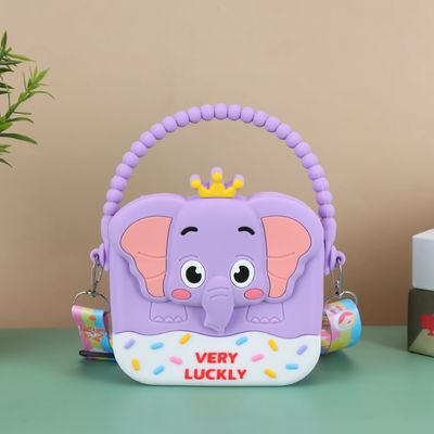Bom preço. Elefante Meninas Crossbody Bolsas Com Cadeia Cinturão Resina de silicone Pequeno Pequeno Bolso Mini Casual Mensageiro Bolso on-line