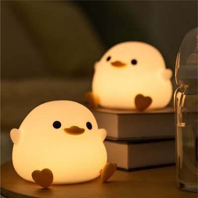 Bom preço. Lâmpada nocturna de pato para crianças Lâmpada de pato recarregável Dimmable Lâmpada nocturna de silicone LED Lâmpada de cama Lâmpada nocturna de berçário on-line