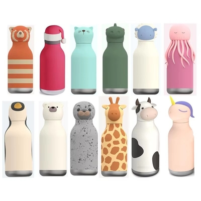 Bom preço. Custom Silicone Lid Stainless Steel Water Bottle for Kids on-line