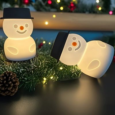 Bom preço. Homem de Neve Luz Noturna de silicone para crianças - Controle táctil, LED recarregável on-line
