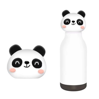 Bom preço. 16 Ounce Insulated Stainless Steel Water Bottle with Detachable Soft Animal Head for Kids and Teens on-line