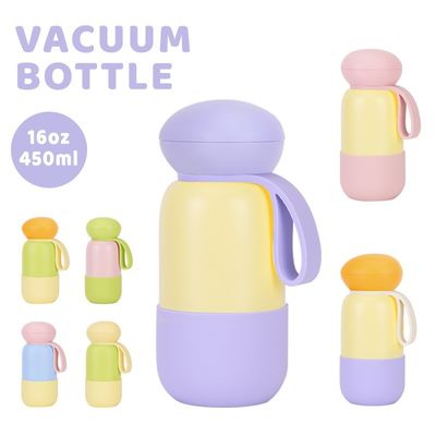 Bom preço. Eco Silicone Insulated Bottle | 450ml / 750ml / 1000ml | Pastel Macaron Color Thermos With Silicone Body & Lid on-line