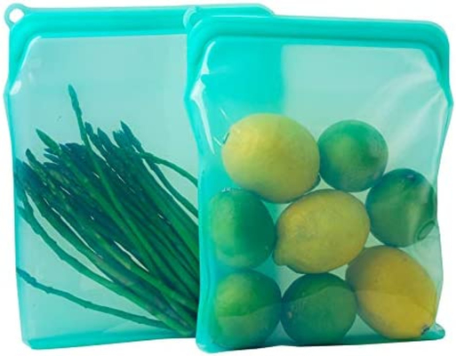 Reutilizável 100% silicone sacos de armazenamento de alimentos sacos de sanduíche lanches de nova geração em pé recipiente zip para sopa e sobras