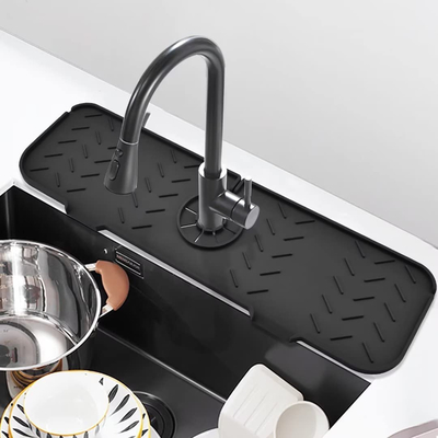 Bom preço. Protetor Leakproof prático Silicone Faucet Splash Mat Harmless da cozinha on-line