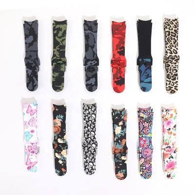Bom preço. Correia de relógio impermeável multicolorido do silicone, faixas de pouco peso do silicone de Smartwatch on-line