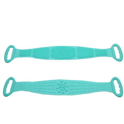 Purificador traseiro do chuveiro flexível portátil do silicone, anti escova do corpo do banho do silicone do deslizamento