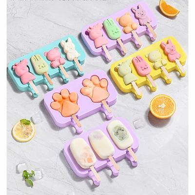 Molde de gelo de silicone prático lavável sem cheiro Multifunção molde de cubo de gelo bandeja de gelo