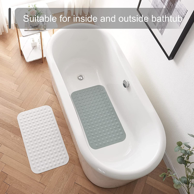 Bom preço. O silicone lavável resistente desliza não a forma de Mat For Bathroom Retangular do banho on-line