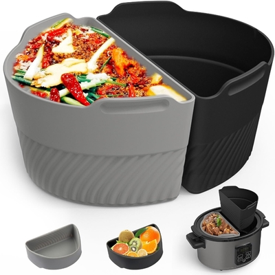 Bom preço. 6 Quart Oval Silicone Slow Cooker Liners Reutilizável Divisor Insert Para Crockpot on-line