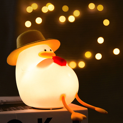 Bom preço. Lâmpada de Luz de Noite de Pato Felizmente Bonito Lâmpada de Luz de Noite LED de Silicônio Lâmpada de Controle de Temporização para Crianças Quartos de dormir Decoração de Sala de estar on-line