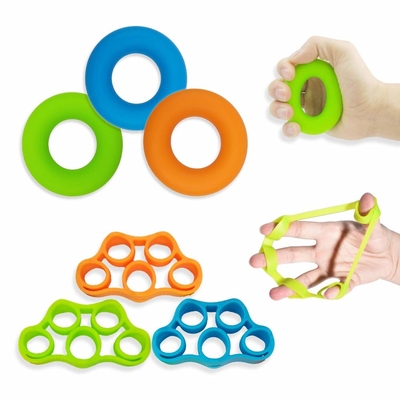 Bom preço. Fortalecedor de mão de silicone Exercitador de dedos Treinador de força de aderência NOVO MATERIAL Exercício de aderência de antebraço Dedo estendedor on-line