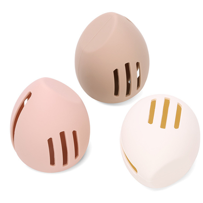 Carregador de esponja de maquiagem de silicone Blendor de beleza respirável Carregador de esponjas laváveis Caixa de viagem Essenciais Organizador de maquiagem