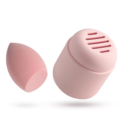 Lavável Respirável Silicone Maquiagem Esponja Porta Beleza Esponja Blender Bolsa de Viagem