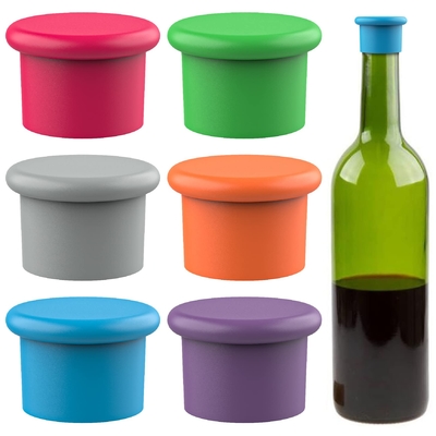 Bom preço. Tapetes de vinho de silicone Reutilizável tampa de garrafa de cerveja tampa de garrafa de vinho Wine Saver Presentes de vinho Sealer Covers fácil de limpar on-line