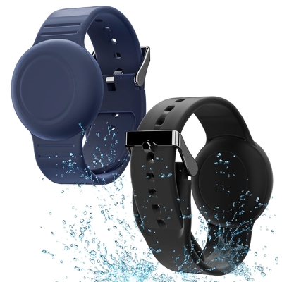 Crianças Impermeável Silicone Air Tag Pulseira Pulseira Peso Leve GPS Tracker Holder Para Apple