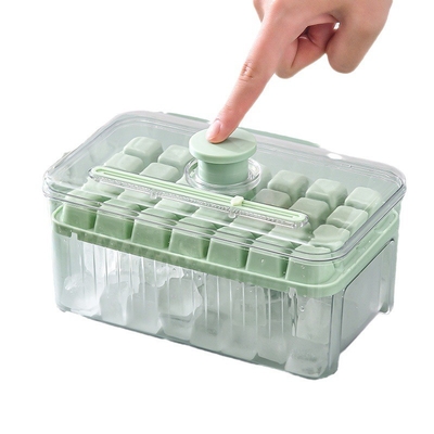 Caixa de geladeira de grau alimentício de gelo com tampa e recipiente de silicone livre de BPA