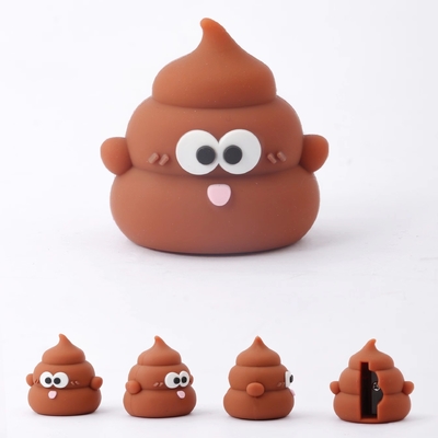 Bom preço. Poop Manual Aperador de Lápis Para Crianças Kawaii Escola Pré-Requisitos de Escritório Regalo Mini Papeleria de silicone on-line
