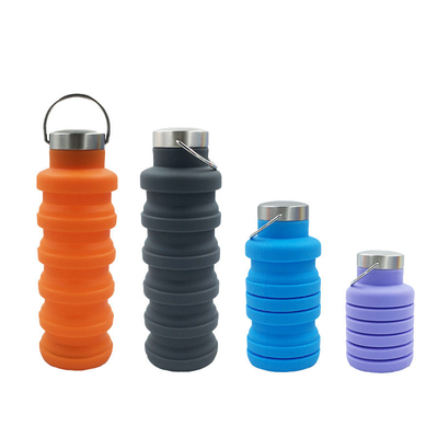 Bom preço. Garrafa de água dobrável reutilizável Garrafas de água dobráveis de silicone sem BPA para viagens ginásio acampamento caminhadas on-line