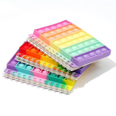 Brinquedos sensoriais da ponta dos dedos Push Pop Bubble Fidget Notebook com balança e 140g de peso