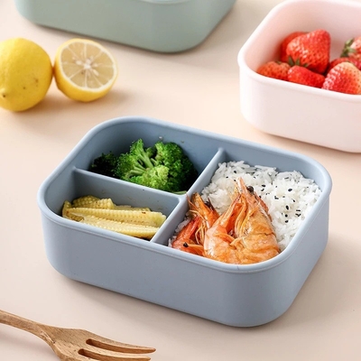 Bom preço. Caixa Bento de silicone para crianças, crianças pequenas e adultos - Microondas, Lava-louças, congelador e forno seguro - Almoço, lanche on-line