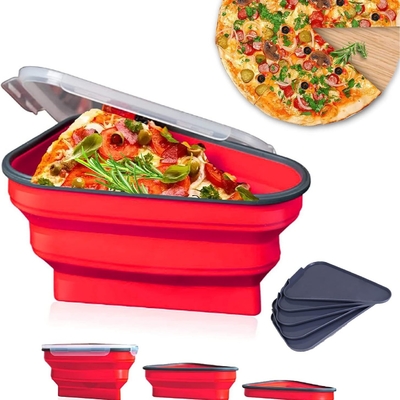 Bom preço. A pizza perfeita, recipiente de armazenamento de pizza reutilizável, bandejas de servir, recipiente de fatias de pizza ajustável para organizar on-line