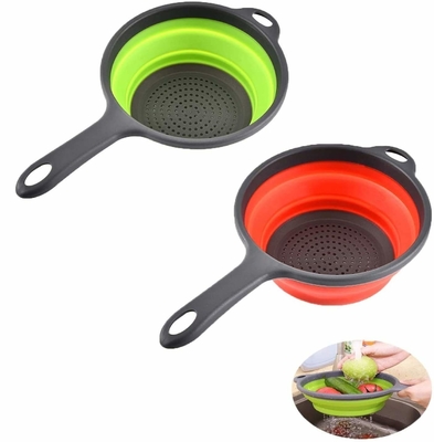 Limpeza de pasta de silicone colador de colagem dobrável colador de colagem de cozinha de silicone colador de colagem de colagem