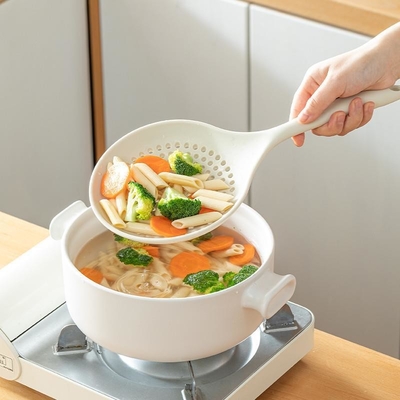 Copo de filtro de silicone Colander Lampião de massas com ranhuras Resistente ao calor 600 ° F Lampiões de lata com ranhuras Para ferramenta de cozinha de cozinha