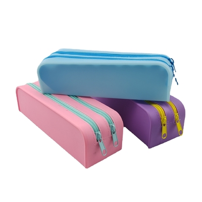 Bom preço. Bolsa de lápis de silicone à prova d'água colorida não tóxica para material de escritório e escolar on-line