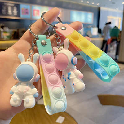 Cartoon Space Astronaut Chain Key Cute Chains para Chaves de Carro Bolsa Mochila Regalo para Crianças