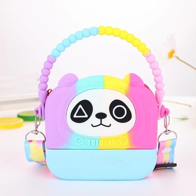 Bom preço. Bolsa de lápis de silicone de qualidade alimentar O último maquiagem item organizador Crossbody ombro saco de mão de armazenamento saco de contêiner on-line