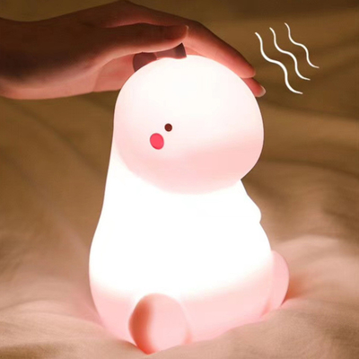 Bom preço. 16 Mudança de cor Silicone Dinossauro Luz Noturna Animal Lâmpada Noturna Silicone USB Controle táctil recarregável Além da lâmpada on-line