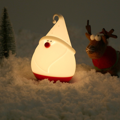 Luz de Natal para Crianças Lâmpada Lâmpada Bonita 16 Cores Toque Silicone Crianças Luz de Noite USB recarregável Baby luzes noturnas