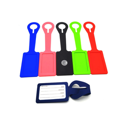 Bom preço. Embalagem de escritório/escola/pessoal em silicone, etiqueta de mala bonita e prática com cartão de identificação on-line