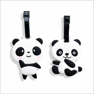 Bom preço. 2 pacotes de embalagens em silicone com cartão de identificação para malas não tóxicas personalizadas on-line