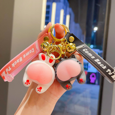 Cartoon e Modern Kawaii Car Keychain Acessórios Bolsa Bolso Custom Keychain Charms