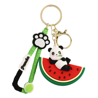 Lady Girl Carinhosos Soft Panda Keychain Encantamentos Presente Animal Car Key Pendant