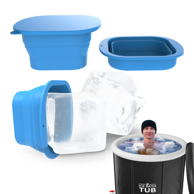 Bom preço. 2kg Bloco de gelo de silicone para casa mais grosso Big Ice Cube Tray Reutilizável Atletas de mergulho a frio Acessórios BPA Free Ice Maker on-line