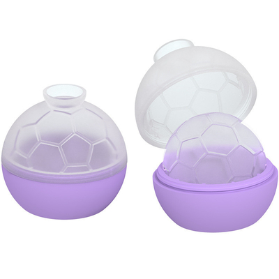 Molde de gelo de esfera - 6 pacotes - Molde de bola de gelo de silicone com funil incorporado - Molde de gelo redondo - Faça esfera de gelo de 2,5 polegadas para uísque e coquetéis, de qualidade alimentar e livre de BPA, preto
