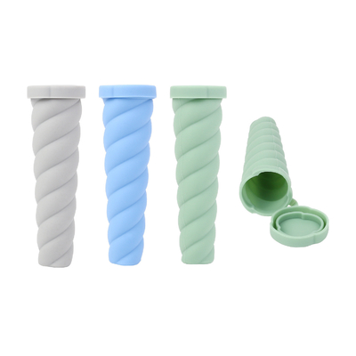 Molde de gelado, 6 peças de silicone molde de gelado, fabricante de gelado livre de gotas para crianças, tubos de congelador livres de BPA com tampa, para lanches, gelado, bastões de iogurte, suco, doces gelados