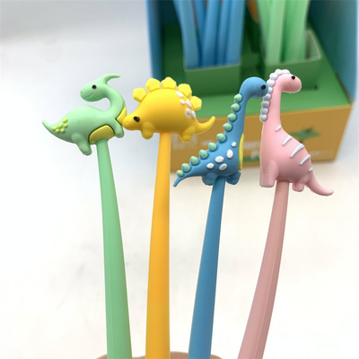 Bom preço. 12 PCS Canetas Bonitas, Canetas de Animais, Canetas Squishy, Canetas de Cartoon Engraçadas, Papeleria de Kawaii, Material de Escritório da Escola, Cor Púrpura, Em Forma de Cavalo de Mar, 0,5 mm de ponta fina, tinta de Gel Negro on-line