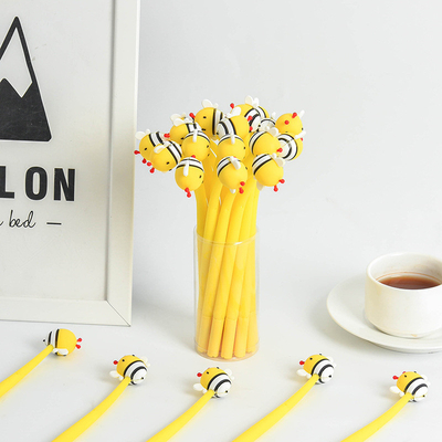 Bom preço. Canetas de gel de abelhas, 28pcs Cute Cartoon Canetas de abelhas para crianças, 0,5 mm Bulk Black Rollerball Pen Para aniversário Prêmio presente aluno presente novidade material escolar festa decoração on-line