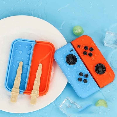 DIY Cartoon Silicone Popsicle Mold   BPA-Free Reusable Food Grade Ice Cream Tray para Crianças com Frutas e Formas de Animais