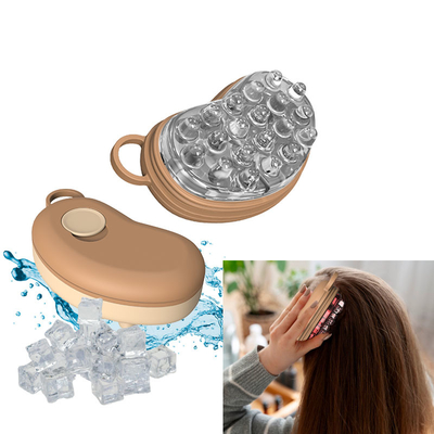 Pente Massageador de Couro Cabeludo com Terapia de Gelo – Massageador Frio para Couro Cabeludo para Crescimento Capilar, Alívio do Estresse, Controle da Caspa e Alívio de Dores de Cabeça | Silicone Aprovado pela FDA | Escova Refrescante Reutilizável para Homens, Mulheres e Todos os Tipos de Cabelo