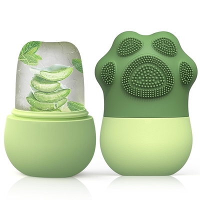 Roller de gelo de silicone para o rosto ️ Massagista facial de terapia a frio reutilizável para inchaço, acne, vermelhidão e tensão da pele ∙ Ferramenta de cuidados da pele livre de BPA para mulheres, homens, pele sensível e rotina diária de beleza