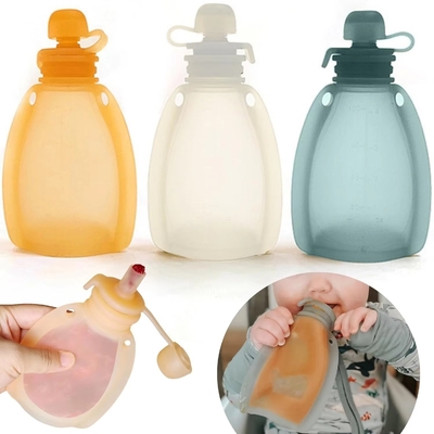 Sacos de Armazenamento de Leite Materno de Silicone Reutilizáveis de 150ML – À Prova de Vazamentos, Sem BPA, Seguros para Congelador e Esterilizáveis para Mães que Amamentam em Busca de uma Solução de Armazenamento de Leite Sustentável e Segura