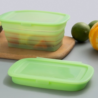 Bom preço. Caixa de almoço quadrada de silicone puro 100% de qualidade alimentar, livre de BPA, à prova de vazamento, microondas e congelador Container reutilizável seguro para preparação de refeições, almoço de escritório, lanches para crianças, acampamento e armazenamento de alimentos ecológicos on-line
